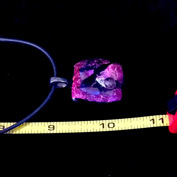 🐞 Incredible Orgonite crown chakra pendant & chrome earring set - Picture 9 of 10